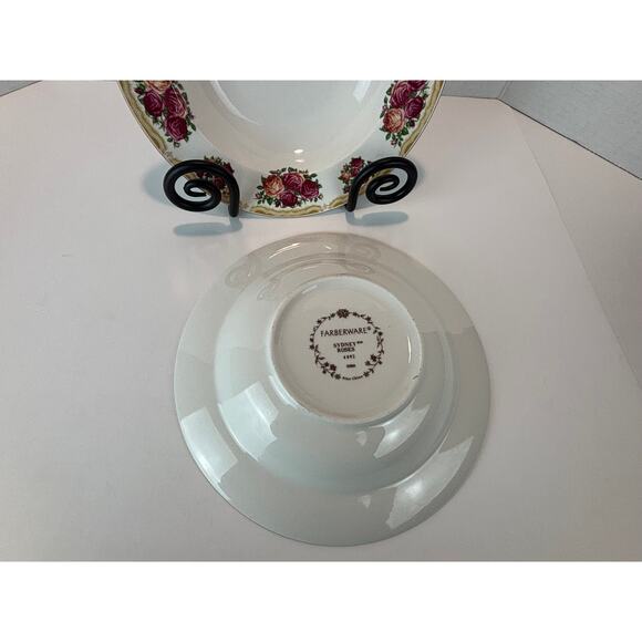 Sydney Roses Farberware Soup Bowls – Set of 2 – Vintage Floral Elegance - Picture 5 of 7